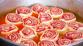 Немецкие ШТРУЛИ (Штрудли) на овощной подушке. Вкуснотища невероятная.